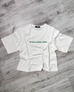 کراپ تیشرت باکسی زنانه مارک H & M رنگ سفید با طراحی مینیمال و شیک در مزون پوشاک بلا کالکشن